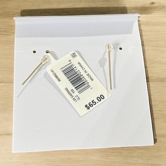 *SOLD* NWT! Kendra Scott Lee Gold Drop Earrings in Lilac Abalone - Picture 4 of 6